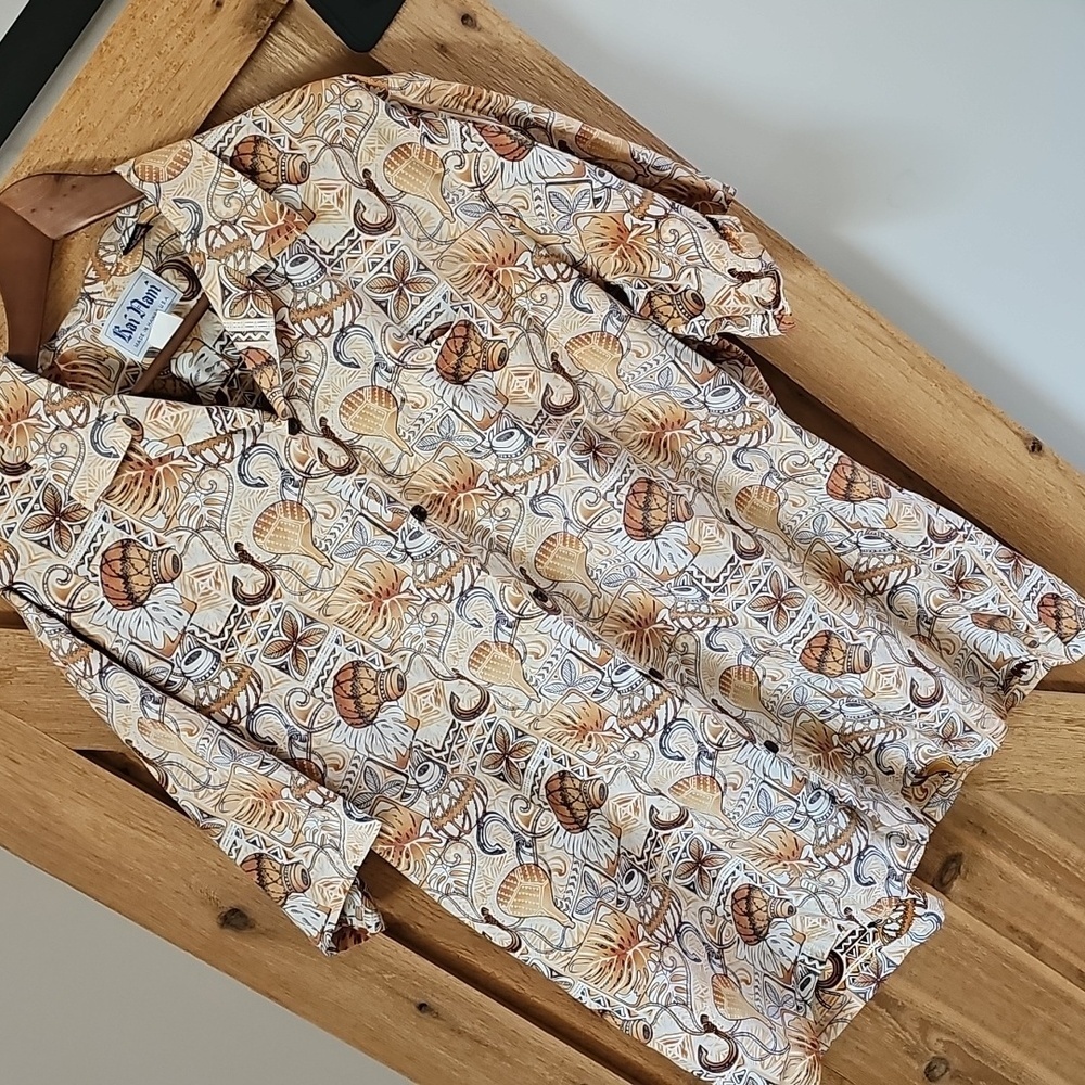 Vintage 70s Rai Nami MENS Hawaiian Shirt Size 2XL XXL